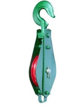 China Green Color Pulley Block With Hook  Snatch Block With Hook For Building Material Shops, Manufacturing Plant en venta