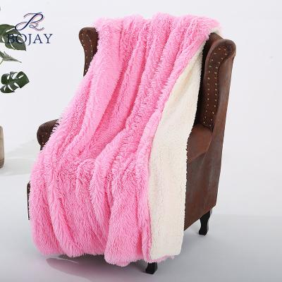 China Long Hair Shaggy Fluffy Plush Fleece Blanket Anti-pilling Faux Fur Decorative Extra Soft Acrylic Throw Blanket for Baby and Adult for sale