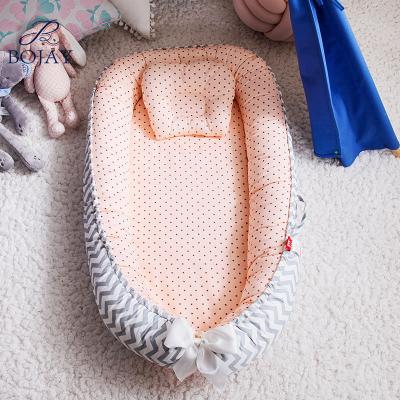 China New Design Portable Infant Carry Nest 100% Sofa Bed Cotton Sleep Nest Travel Cradle Pod Baby Hutch Baby Nest for sale