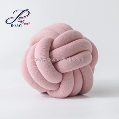 China Wholesale Acrylic Fiber Filled Chunky Knot Pillow Cushion Flower Ball Cavity Bedroom Anti-Decubitus Ornament for sale