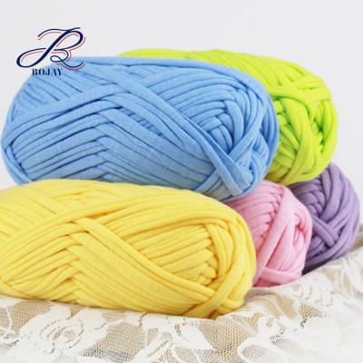 China Chunky Fancy Yarn Fancy Chat Chunky Tops China Supplier T-shirt Fabric Pretty To Chat Hand Knitting Yarn For Crochet Extreme Bag, Blanket Pattern for sale