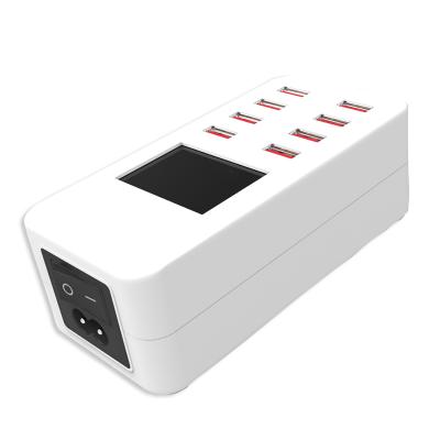 China 2022 High Quality 40w USB Charging Station Amazon Hot Sale 40w 8ports Usb Charging Station With Display Screen For Android Iphone for sale