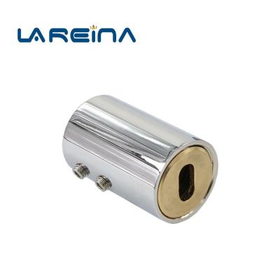 China factory price 19mm 25mm stainless steel wall to pipe 19/25 mm tub connector bathroom door accessories SS316 shower room glass brass fittings for sale