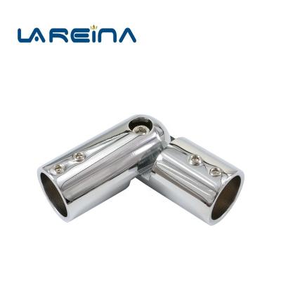 China High Quality SS316 Stainless Steel Bathroom Fittings Pipe 19/25mm Tub Flange Tube Socket Holder Flexible Fitting Hose Connectors for sale