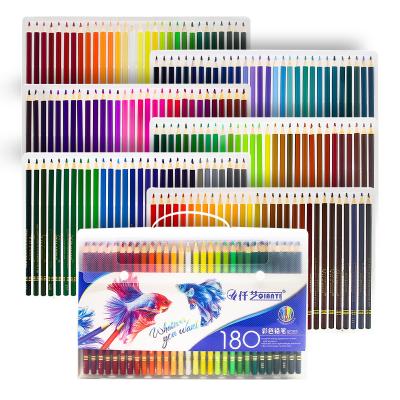 China Art Draing Painting Popular color pencil set 180 color professional water soluble graffiti filling colored pencils for sale