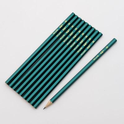 China Custom Wooden Pencil HB Art Pencil Draing Painting Cheap Wooden Stationery HB School Supplies For Art Painting for sale