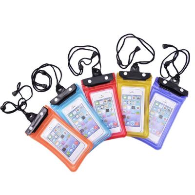 China PVC waterproof hot layer sealed drift - selling mobile phone waterproof bag with three - swimming hot spring waterproof bag for sale