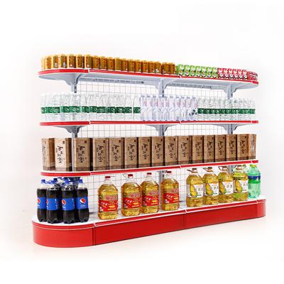 China Double Sided Modern Double Sided Grocery Retail Store Supermarket Shelves Equipment for sale