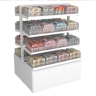 China Double Sided Hot Selling Multi Layers Nuts Food Snacks Candy Candy Shop Display Rack Supermarket Shelf for sale