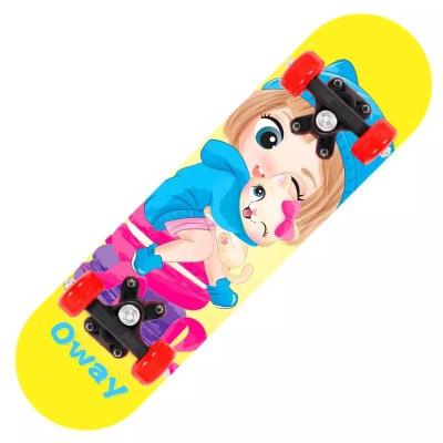 China Youth Wholesale Hot Sale High Quality Maple Logo 7 Ply Custom Skateboard for sale