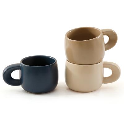 China Wholesale Custom Viable Creative Ceramic Matte Nordic Milk Sublimation Coffee Mugs for sale