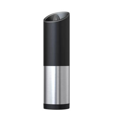 China New Arrival Hot Sale Design Black Induction Automatic Stocked Gravity Salt And Pepper Grinder for sale