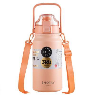 China New Design Stainless Steel Thermos Cup Large Capacity Portable Outdoor Sports Viable Kettle for sale