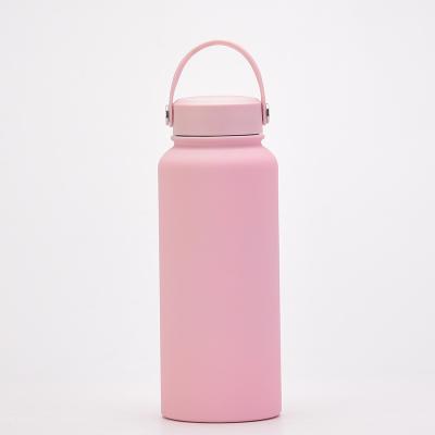 China New Design 32oz Large Capacity Stainless Steel Outdoor Sports Viable Portable Water Bottle for sale