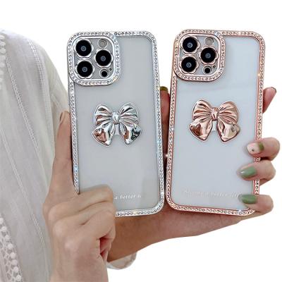 China New Clear Transparent Butterfly TPU Mobile Phone Case For 11pormax 13promax mini case for sale