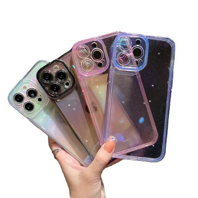 China New Protective Shell Factory Outlet Gradient Magic Glitter Powder Case For iPhone for sale