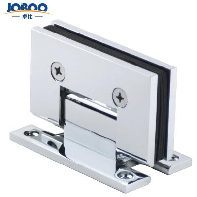 China Joboo 90 Degree Polished Wall Mount Traditional Solid Brass Frameless Shower Hinge 304 Stainless Steel For Door Glass Bestseller Brand New for sale