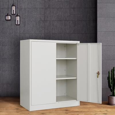 China Hot Sale Half Height 2 Swing Door Powder Coating Metal Coating Office Filing Cabinet for sale