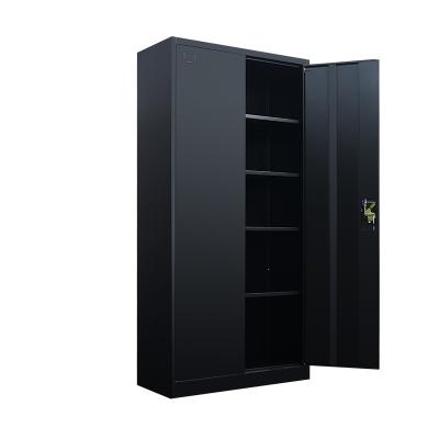 China Knock Down China Factory Supply Office Storage Cabinet Furniture 2 Steel Swing Doors Steel Filing Cabinet for sale