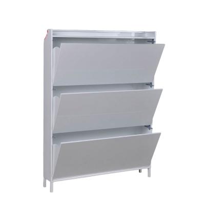 China Structure Modern Design Home Furniture Metal Small Knock-Down Shoe Rack Closet for sale