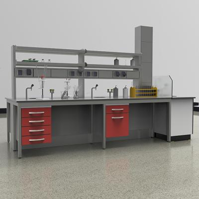 China Chinese Hospital Bench Stainless Steel Chemical Lab Bench With Sink, Physics Lab Furniture Work Bench for sale