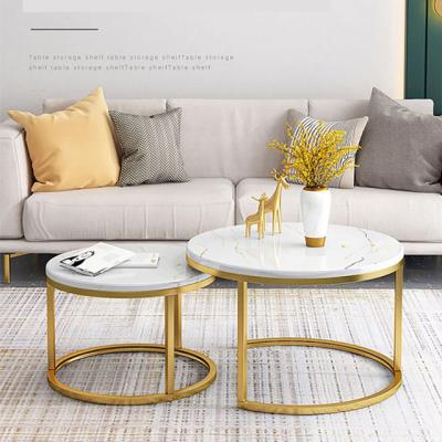 China 2021 Convertible Top Selling Round Combinable Multifunctional Corner Coffe Table Tea Table Home Furniture for sale