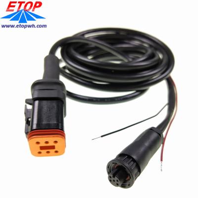 China Automobile Lighting Sensor Cable Assembly With Waterproofing Connector And DT06-6S Connector for sale