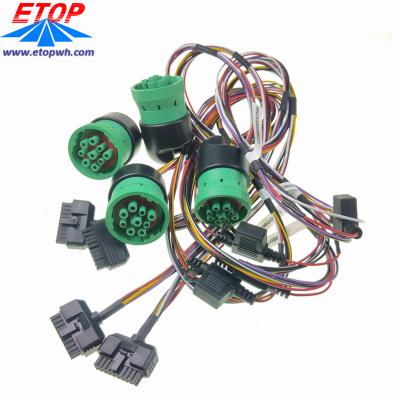 China Automobile truck diagnostic cable with J1939 connector for sale