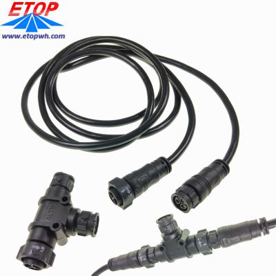 China Custom Waterproof M16 Electronic LED Connector Waterproof Cable Assembly for sale