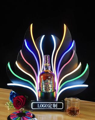 China Viable Hot Selling Custom Acrylic Led VIP Champagne Bottle Presenter For Night Club for sale