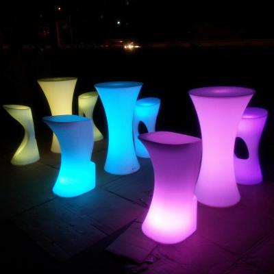 China Modern Color Changing Light Bar Furniture , Romantic Mood Light Led Cocktail Table for sale