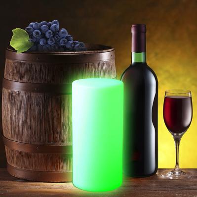 China Modern Rechargeable Waterproof Bar Cylinder Shape Decorative Led Night Lights for sale