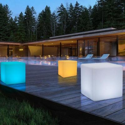 China Waterproof Hotel LED Cube Chair Lighting For Chair Seating Cube LED for sale