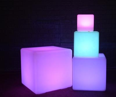 China Decorative Hotel Outdoor Party Gift RGB Color Changing Led Mood Light Cube for sale