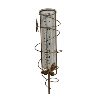 China Modern GARDEN METAL STAKE BEE RAIN GAUGE for sale