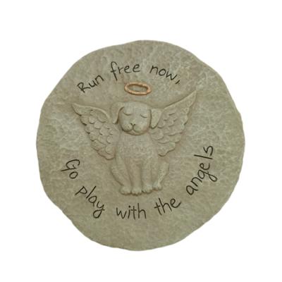 China Other GARDEN RESIN DOG GROWTH STONE DAILY WALL PLAQUE for sale