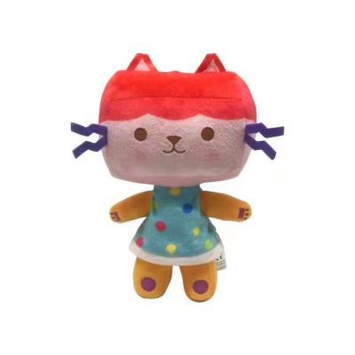 China Soft Cozy Hot Selling Gabby Toy Cat Cartoon Cute Stuffed Animals Mermaid Box Dollhouse Plush Doll Toys for sale