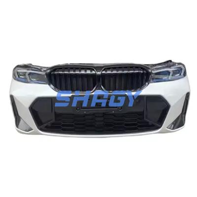 China Carbon FIber Look Car Front Lip For BMW 3 Series G20 2018-2022 Nose Cut for sale