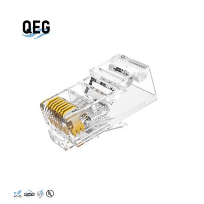 China audio & High Quality Video Conector Rj45 Ethernet Gateway Through Cat5E Cat5 8P8C for sale