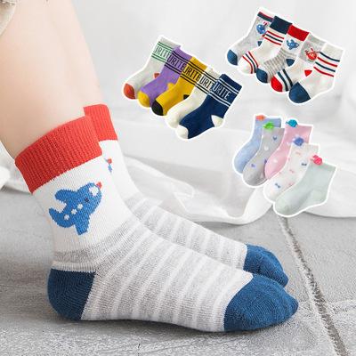 China Autumn and winter cotton shorts tube children's socks cotton baby sport socks for boy and girl for sale