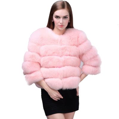 China Chinese New Arrival Anti-wrinkle Plus Size Women Winter Fox Fur Coat Jacket Coat Custom Made Women Winter Blouse for sale