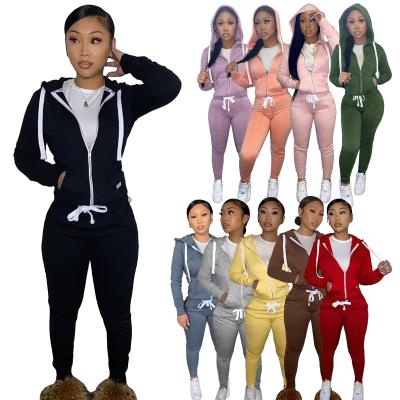 China Factory Price Breathable Plus Size Cotton Shear Tracksuits Sweatpants Suit For Women for sale