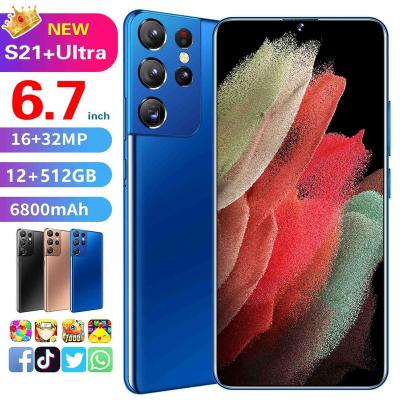 China Dual SIM Card Global Version New S21+u Android Dual Sim Card Wholesale Smart Mobile Phone Cell Phones 16gb+512gb Smartphone 4g 5g for sale