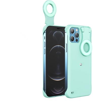 China Ring Light Phone Case Shockproof with Selfie Ring Light Phone Cover, Selfie Led Light Phone Case for iPhone 13 12 11 pro max for sale