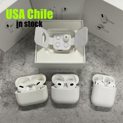 China Original Air 2 1:1 Clone US Warehouse Earphone 3 2nd 3rd Gen Generation Anc Pods Wireless Earphone APPL airpoder Airoha TWS pro for sale