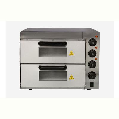 China Double Layer Hot Sale Vertical Pizza Oven Electric Convection Oven Bread Baking Oven Stainless Steel for sale