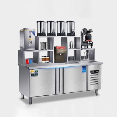 China Eco-friendly Factory Price 1.2/1.5/2.0M Restaurant Stainless Steel Bubble Tea Coffee Milk Tea Counter for sale