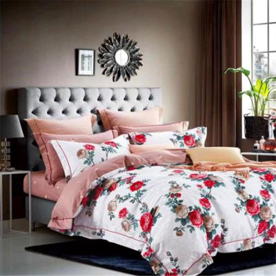 China Queen100% Cotton Nondisposable Printed Bedding Comforters Four Piece Set for sale