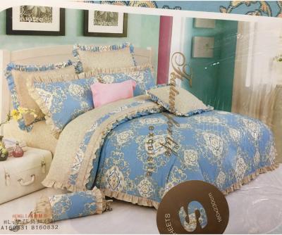 China Best Selling Soft Printed Cotton Sheets 160*230cm Simple Home Bedding for sale