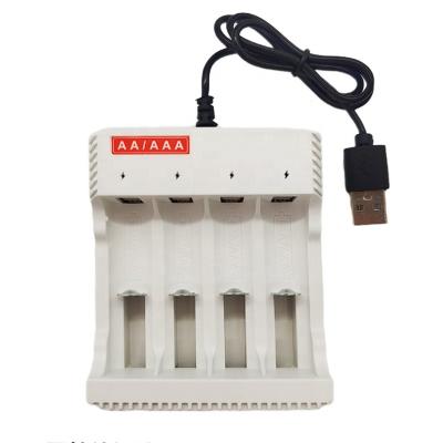 China Video Game Player Source manufacturer USB plug AA/AAA battery charging 1.2V lithium battery four-slot charger for sale